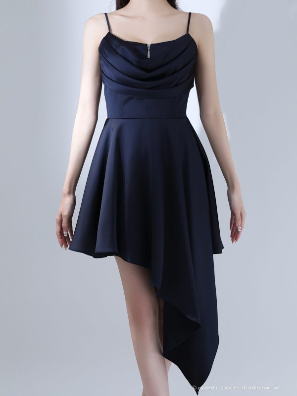 ネイビー　モデル：七瀬みほ　身長：162cm　着用サイズ：Sサイズ