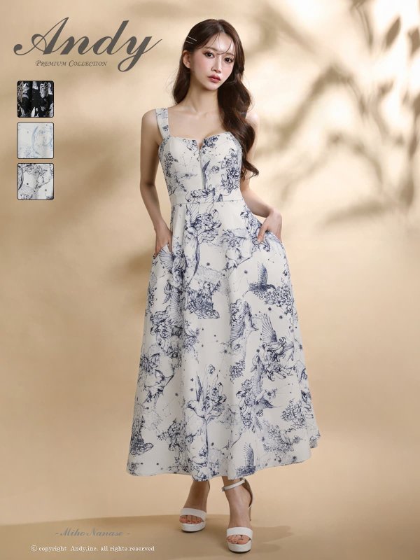 ホワイト×ネイビー　モデル：七瀬みほ　身長：162cm　着用サイズ：Sサイズ