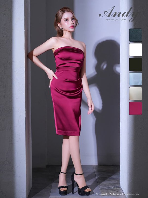 バーガンディ　モデル：りさ　身長：164cm　着用サイズ：Sサイズ