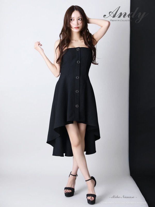 ブラック　モデル：七瀬みほ　身長：162cm　着用サイズ：Sサイズ