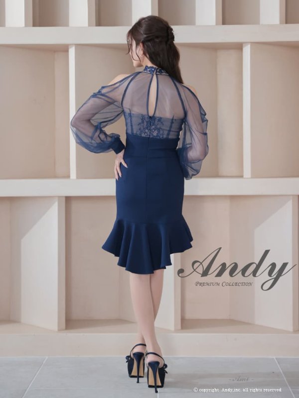 ネイビー　 モデル：あみ　身長：163cm　着用サイズ：Sサイズ