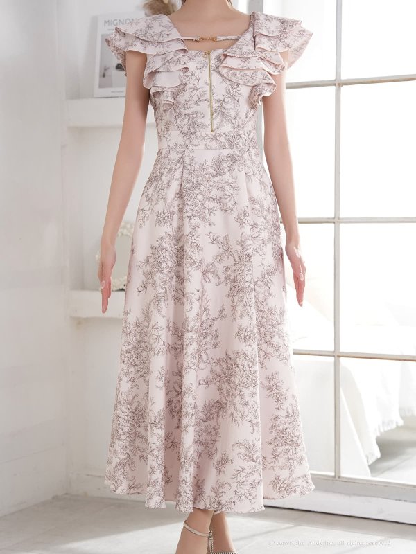 ピンクxブラウン　モデル：あみ　身長：163cm　着用サイズ：Sサイズ