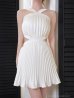 ホワイト　モデル：藤崎めい　身長：159cm　着用サイズ：Sサイズ