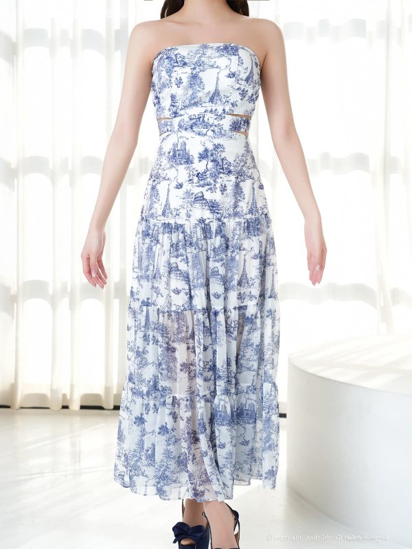 ホワイトxネイビー　モデル：七瀬みほ　身長：162cm　着用サイズ：Sサイズ