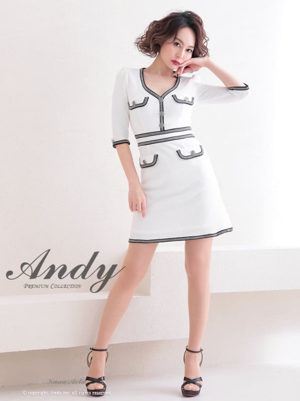 ホワイト　モデル：青田夏奈　身長：163cm　着用サイズ：Sサイズ