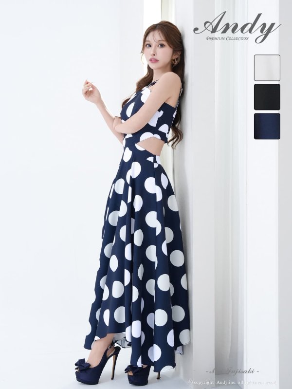 ネイビー　モデル：藤崎めい　身長：159cm　着用サイズ：Sサイズ