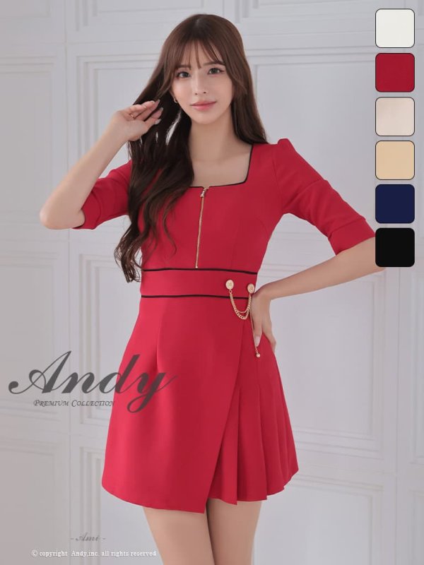 レッド モデル：あみ　身長：163cm　着用サイズ：Sサイズ