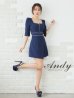 ネイビー モデル：青田夏奈　身長：163cm　着用サイズ：Sサイズ