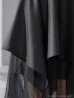 ブラック モデル：あみ　身長：163cm　着用サイズ：Sサイズ