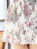 ピンクプリント　モデル：らら　身長：160cm　着用サイズ：Sサイズ