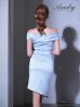 ブルー　モデル：あっすん　身長：164cm　着用サイズ：Sサイズ