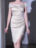 シャンパンゴールド　モデル：あっすん　身長：164cm　着用サイズ：Sサイズ