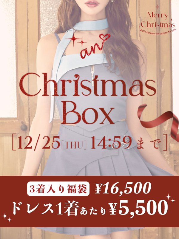 画像1: 【クリスマスボックス】【予約商品/12月25日より順次発送】【1着5,500円】an ミニドレス３着入りXMAS BOX[OF05]