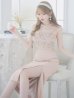 画像3: 【Anier ROBE./アニエルローブ】【ROBE de FLEURS/ローブドフルール】フラワーレース/ チェーン/ キャミソール/ ビジュー/ ミディアム丈/ セットアップ/ 2ピース/ ミディアムドレス/ キャバドレス[OF2]