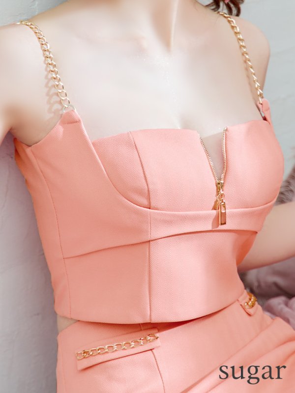 画像26: XSサイズあり【ANIER./アニエル】【ROBE de FLEURS/ローブドフルール】チェーン/ フェティッシュ/ セットアップ/ 2ピース/ キャミソール/ タイト/ ミニドレス/ キャバドレス[OF08]