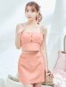 画像2: XSサイズあり【Anier ROBE./アニエルローブ】【ROBE de FLEURS/ローブドフルール】チェーン/ フェティッシュ/ セットアップ/ 2ピース/ キャミソール/ タイト/ ミニドレス/ キャバドレス[OF2] (2)