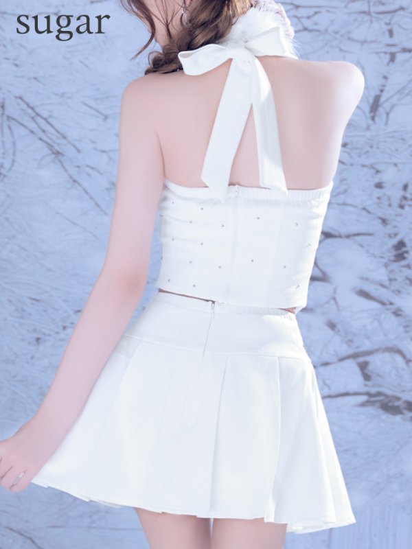 ホワイト　モデル：れみれみ　身長：163cm　着用サイズ：Sサイズ