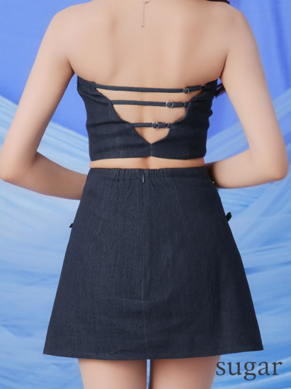 ネイビー モデル:明日花キララ 身長:162cm 着用サイズ:Sサイズ