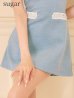 ブルー　モデル：明日花キララ　身長：162cm 着用サイズ：Sサイズ