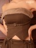 ブラウン　モデル：ゆいぴす　身長：170cm　着用サイズ：Sサイズ