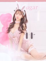 【即日発送】【送料無料！】【ハロウィン】ビジューシアーバニーガール【コスプレ6点セット】【XS-Mサイズ/3カラー】[OF04]
