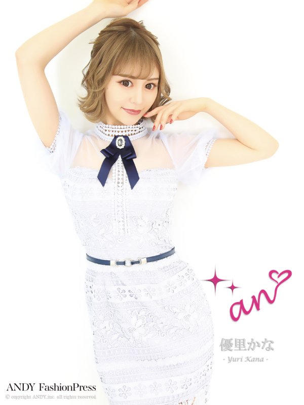 画像5: 【an/アン】ケミカルレース/ パフスリーブ/ 袖あり/ タイト/ ミニドレス/ キャバドレス[OF05]