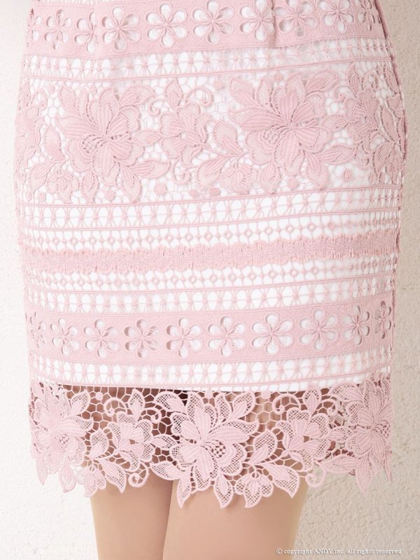 画像7: 【an/アン】ケミカルレース/ パフスリーブ/ 袖あり/ タイト/ ミニドレス/ キャバドレス[OF05]