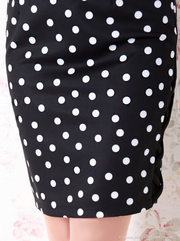 画像7: ANDY Fashion Press 04 掲載商品【an/アン】フリルデザイン/ ドット/ 水玉/ タイト/ セットアップ/ ミニドレス/ キャバドレス[OF05]