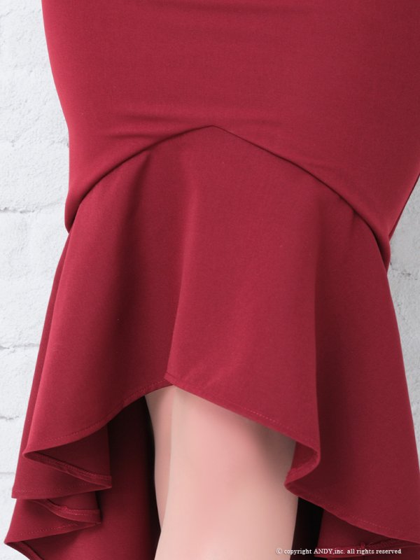 画像34: 【an ANDY Fashion Press 08 COLLECTION 01】フラワーレース/ ワンショル/ リボンデザイン/ フリル/ チュール/ マーメイド/ ロング/ キャバドレス long[OF05]