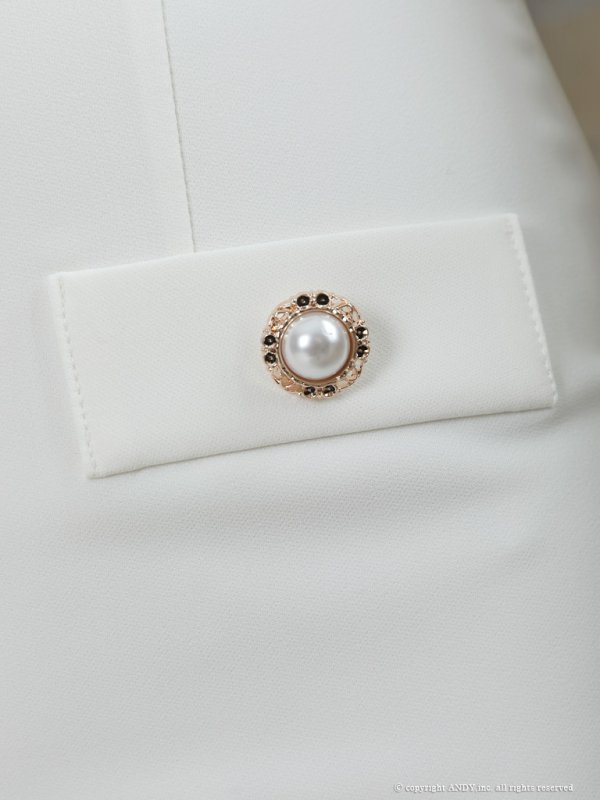 画像21: 【an /アン】マーメイド/ フリル/ レース切り替え/ パール/ ノースリーブ/ ミニドレス/ キャバドレス[OF05]