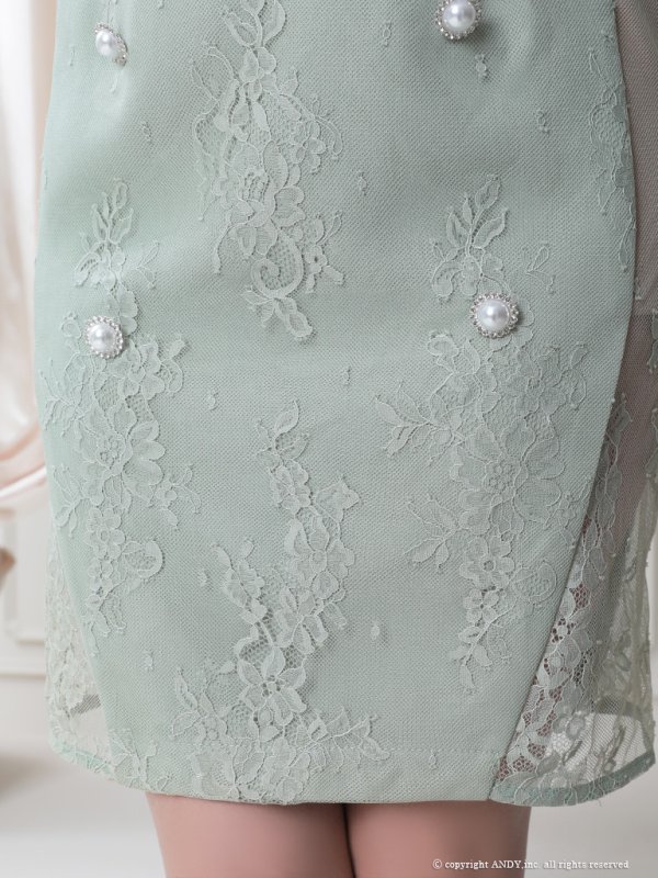 画像16: 【an/アン】総レース/ フロントジップ/ ノースリーブ/ サイドシアー/ ワンカラー/ タイト/ ミニドレス/ キャバドレス[OF05]