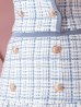 画像6: 【an ANDY Fashion Press 13 COLLECTION 01】チェックツイード/ ジャケット風/ ノースリーブ/ ラインデザイン/ セットアップ/ Aライン/ フレア/ プリーツ/ ミニドレス/ キャバドレス[OF05]