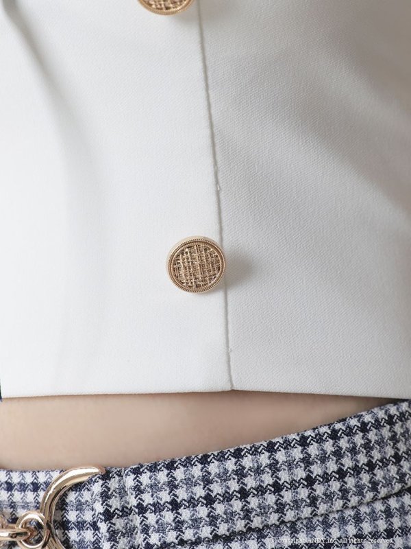 画像28: 【an/アン】セーラーカラー/ 襟付き/ セットアップ/ ノースリーブ/ ギンガムチェック/ Aライン/ フレア/ ミニドレス/ キャバドレス[OF05]