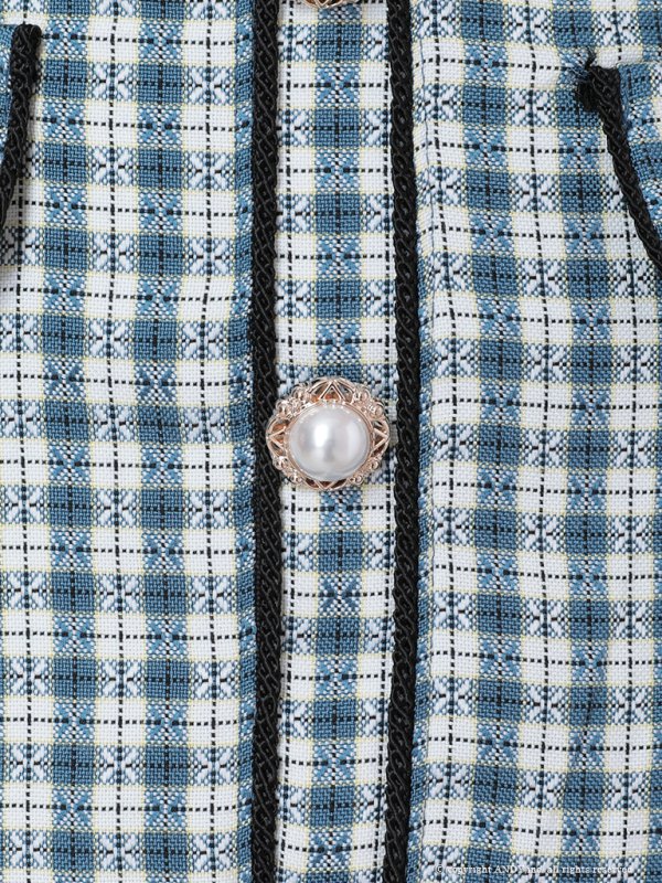 画像40: 【みゆう/関西コレクション着用】【an/アン】ギンガムチェック柄/ オフショルダー/ ショルダーリボン/ パールボタン/ プリーツ/ フレア/ ミニドレス/ キャバドレス[OF05]