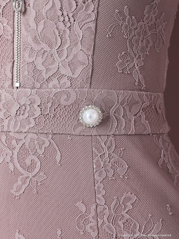 画像6: 【an /アン】総レース/ フリルショルダー/ フロントジップ/ ワンカラー/ タイト/ ミニドレス/ キャバドレス[OF05]