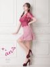 画像16: 【an /アン】チュール/ バックリボン/ 切替/ 袖あり/ 半袖/ ボックスプリーツ/ タイト/ ミニドレス/ キャバドレス[OF05]