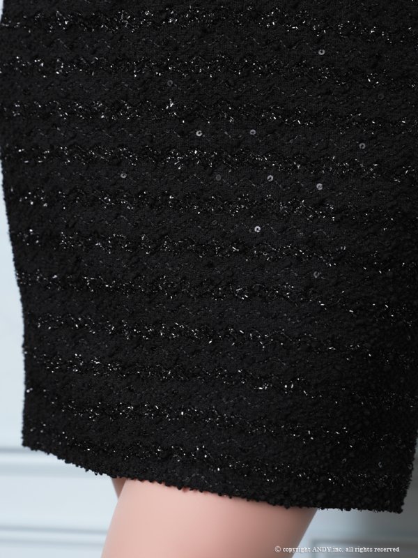 画像8: XSサイズあり【an/アン】フロントジップ/ ボタンデザイン/ スパンコール/ ノースリーブ/ ストレッチ/ タイト/ ミニドレス/ キャバドレス[OF05]