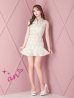 画像16: XSサイズあり【an /アン】フラワーレース/ 襟付き/ ノースリーブ/ フレア/ セットアップ/ ミニドレス/ キャバドレス[OF05]