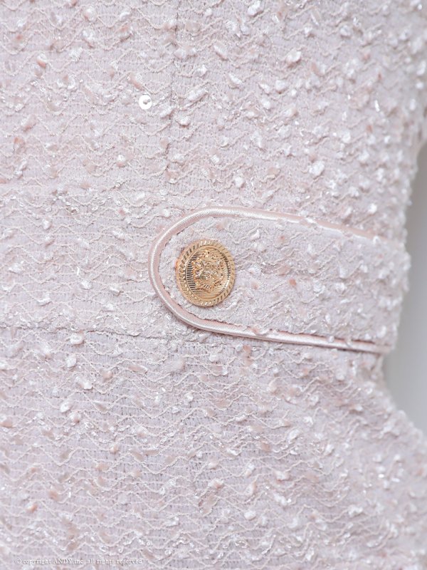 画像46: XSサイズあり【an /アン】 ストレッチ/ ツイード/ フロントジップ/ ショルダーバックル/ ノースリーブ/ ポケットデザイン/タイト/ ミニドレス/ キャバドレス[OF05]