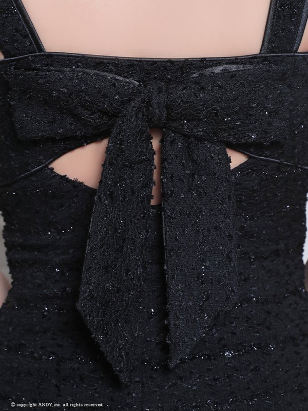 画像10: XSサイズあり【an /アン】 ストレッチ/ ツイード/ フロントジップ/ ショルダーバックル/ ノースリーブ/ ポケットデザイン/タイト/ ミニドレス/ キャバドレス[OF05]