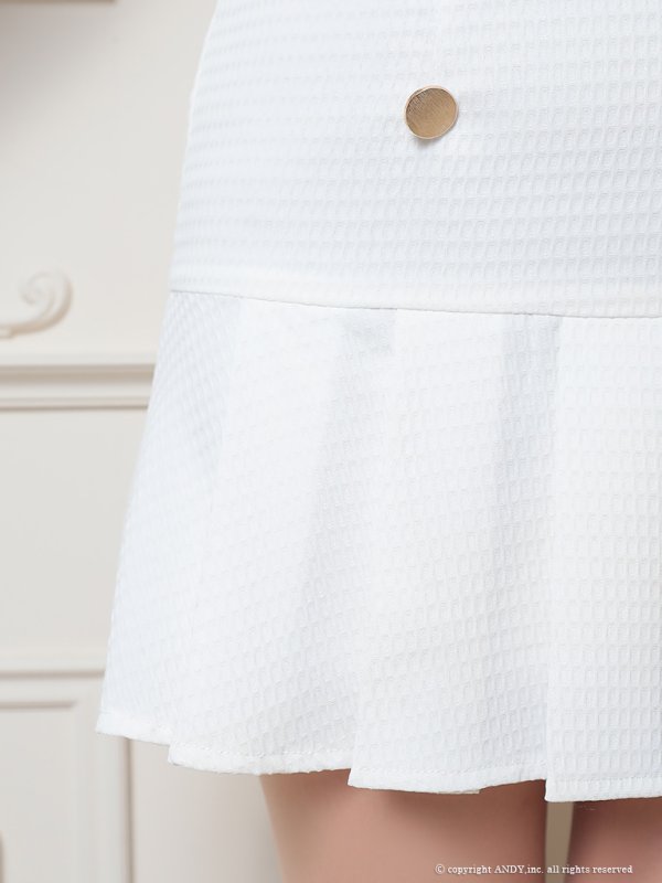 画像15: XSサイズあり【an ANDY Fashion Press 16 COLLECTION 04】セットアップ/ ボタン/ ワンカラー/ ノースリーブ/ フレア/ バックル/ ミニドレス/ キャバドレス[OF05]