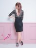 ブラック　モデル：桜咲乃愛　身長：164cm　着用サイズ：Sサイズ