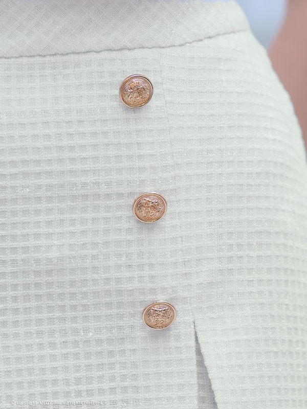 画像21: XSサイズあり【an /アン】 ツイードチェック/ セットアップ/ フロントジップ/ ボックスプリーツ/ ミニドレス/ キャバドレス[OF05]