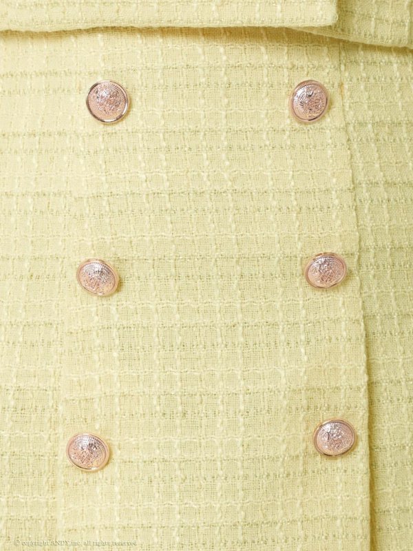 画像9: 【an /アン】襟付き/ ボタン/ 袖あり/ ショートスリーブ/ プリーツ/ Aライン/ セットアップ/ ミニドレス/ キャバドレス[OF05]