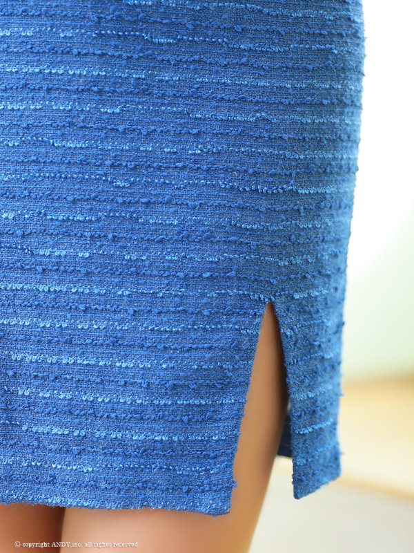 画像29: XSサイズあり【an/アン】フロントジッパー/ チェーン/ ツイード/ ノースリーブ/ タイト/ ミニドレス/ キャバドレス[OF05]