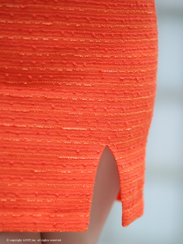 画像18: XSサイズあり【an/アン】フロントジッパー/ チェーン/ ツイード/ ノースリーブ/ タイト/ ミニドレス/ キャバドレス[OF05]