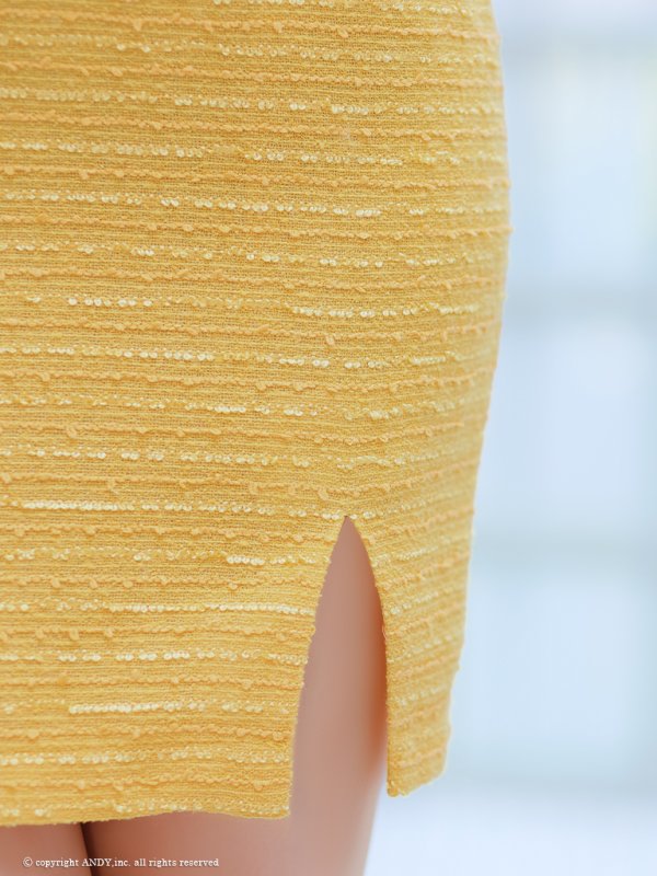 画像40: XSサイズあり【an/アン】フロントジッパー/ チェーン/ ツイード/ ノースリーブ/ タイト/ ミニドレス/ キャバドレス[OF05]