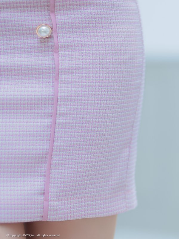 画像15: XSサイズあり【an /アン】 フリルショルダー/ パールボタン/ スクエアネック/ タイト/ ミニドレス/ キャバドレス[OF05]