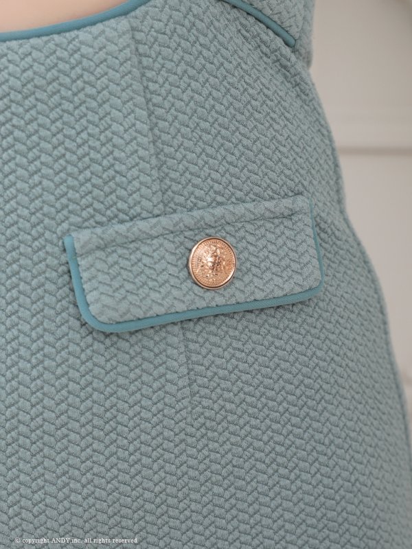 画像22: XSサイズあり【an /アン】ウエストカット/ シアー/ 半袖/ 袖あり/ ポケットデザイン/ 裾フリル/ フレア/ ミニドレス/ キャバドレス[OF05]