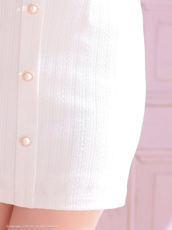 画像8: XSサイズあり【an /アン】 セットアップ/ ノースリーブ/ バックリボン/ ボタン/ フロントジップ/タイト/ ミニドレス/ キャバドレス[OF05]